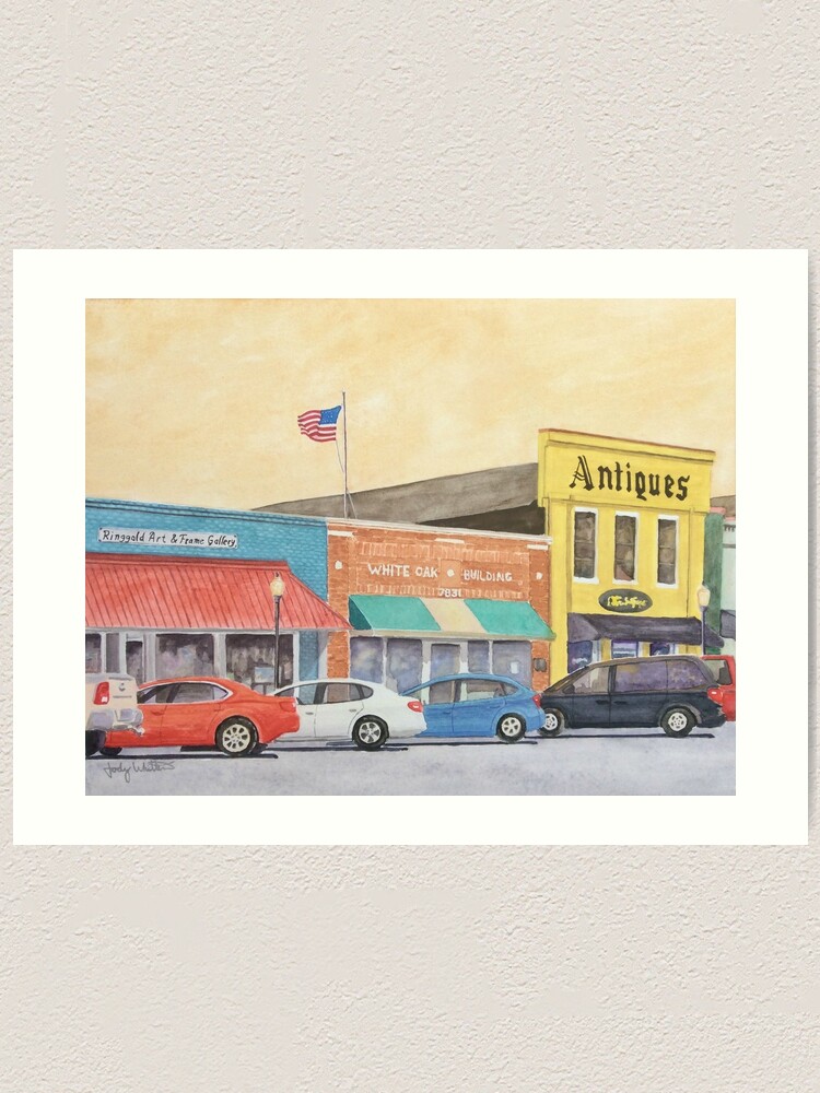 Ringgold Georgia Historic Downtown Art Print By Jodywhittemore Redbubble
