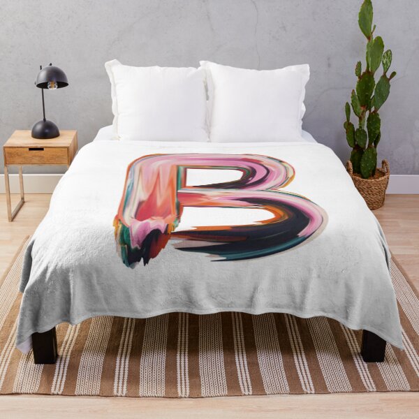 Item preview, “B” brushstroke pinkish/reddish  designed and sold by gsproductsgs.