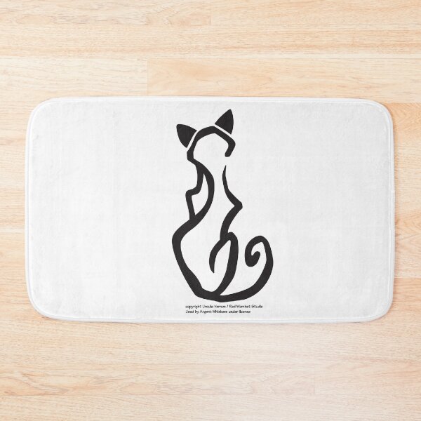 Item preview, Cat Glyph (black) designed and sold by Argent Whiskers.