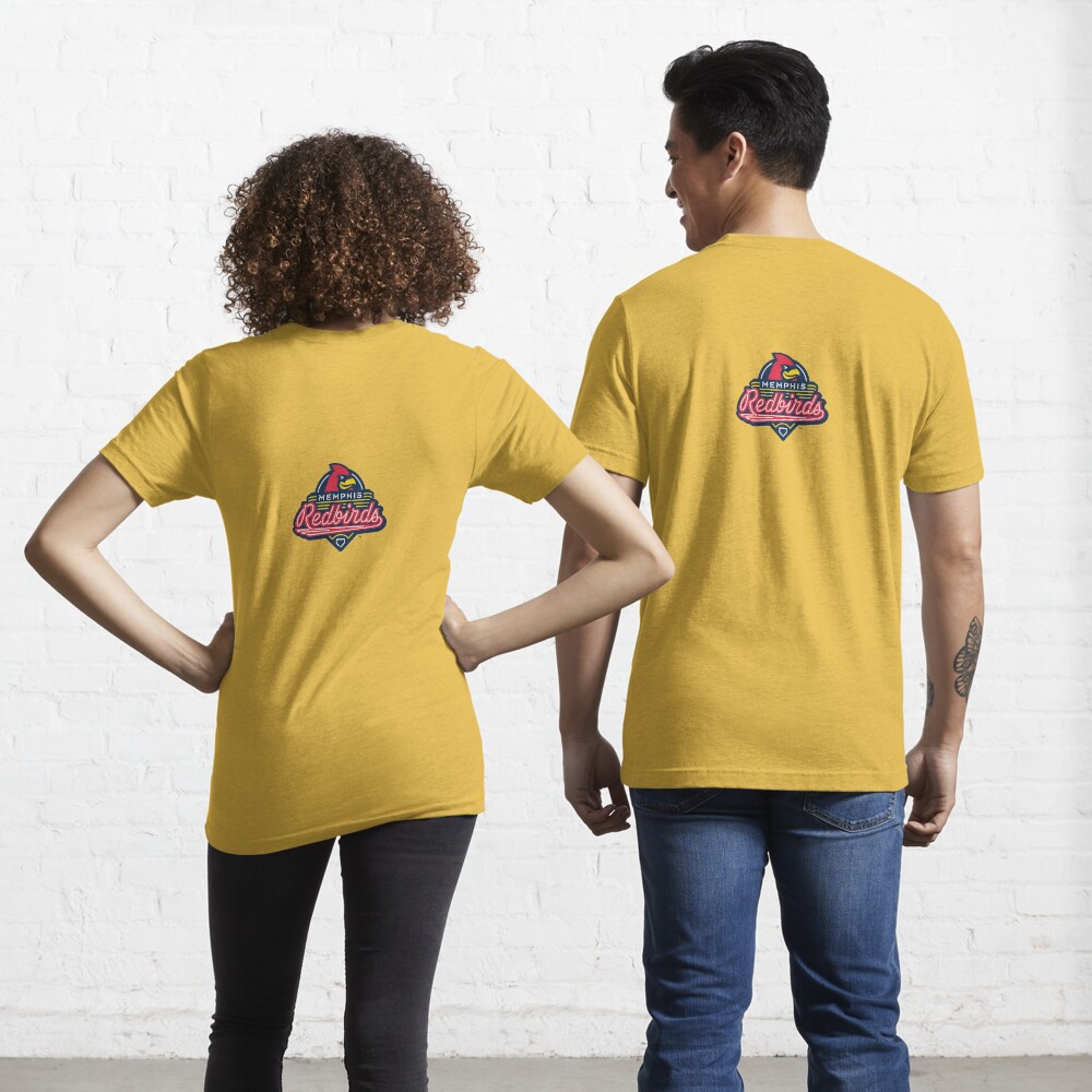 Vintage Memphis Redbirds Logo T-Shirt S - Yellow