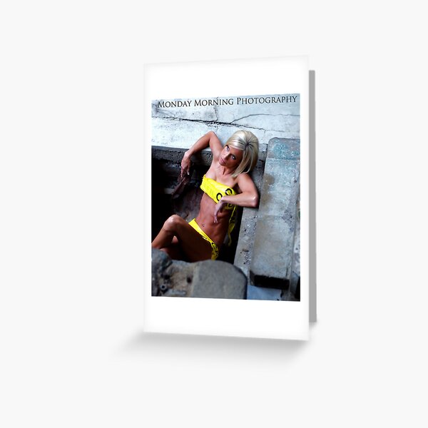 An Afternoon in the Hot tub Greeting Card