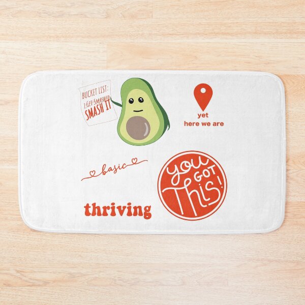 Item preview, Orange Motivational Avocado Bucket List and Meme Sticker Pack designed and sold by The-Goods.