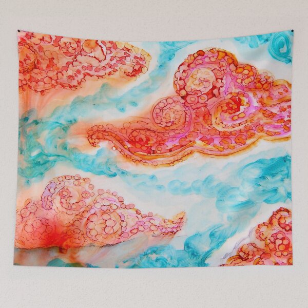 Item preview, Swirly Japanese clouds  designed and sold by Stephanie  Skeem.