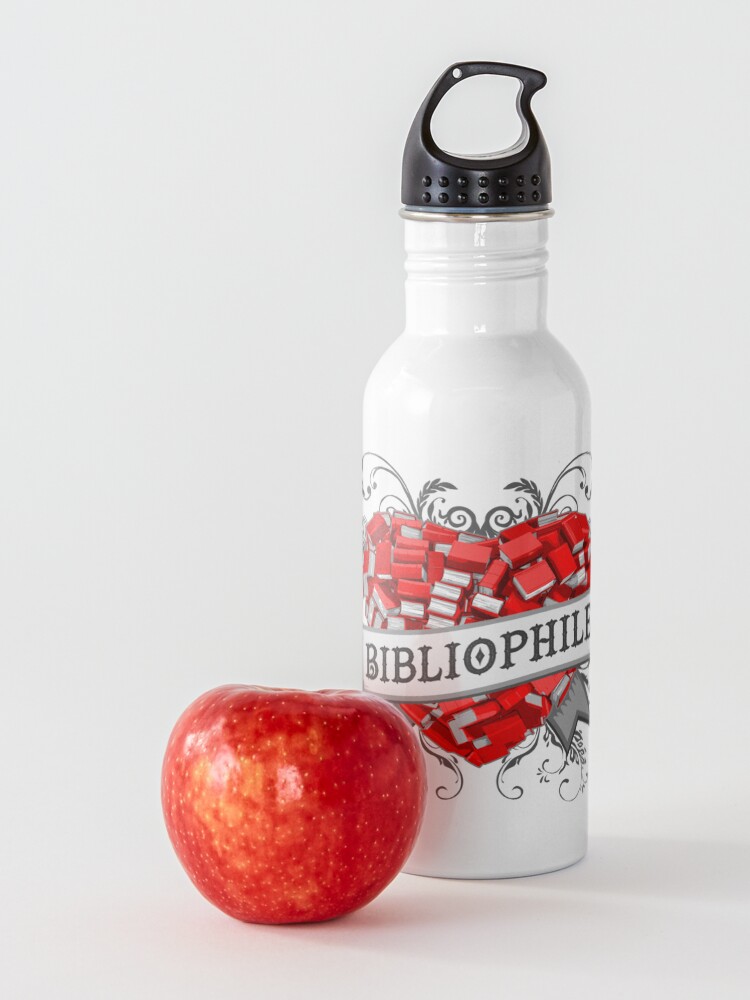 Alternate view of Bibliophile Heart Water Bottle