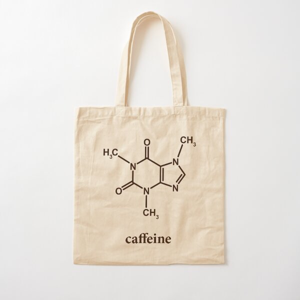 Caffeine Molecule Cotton Tote Bag
