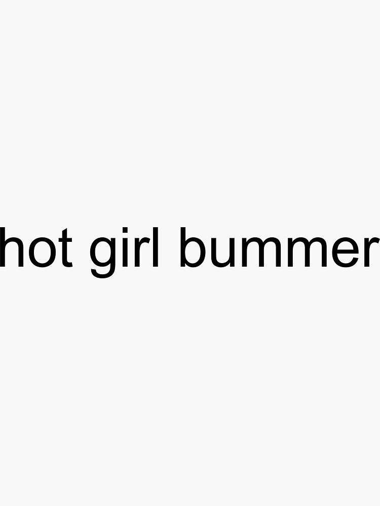 "blackbear hot girl bummer lyric merch BLK" Sticker for Sale by