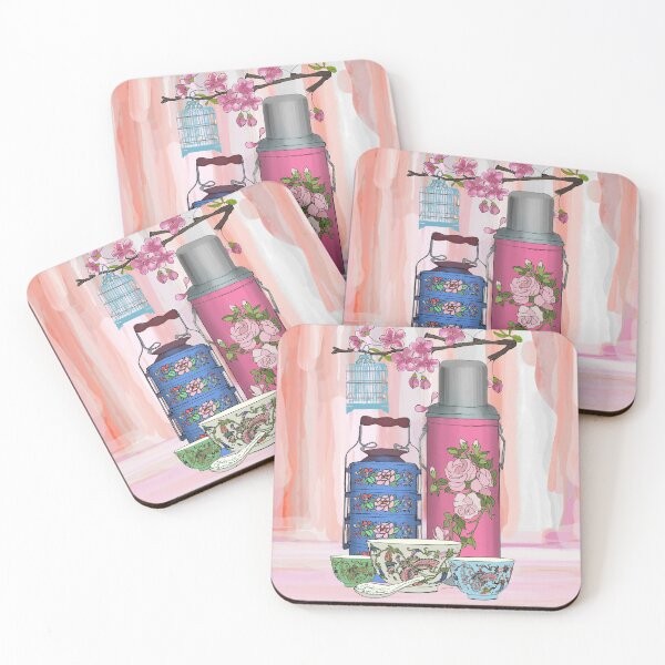Item preview, PERANAKAN NYONYA TIFFIN blue designed and sold by designsMM.