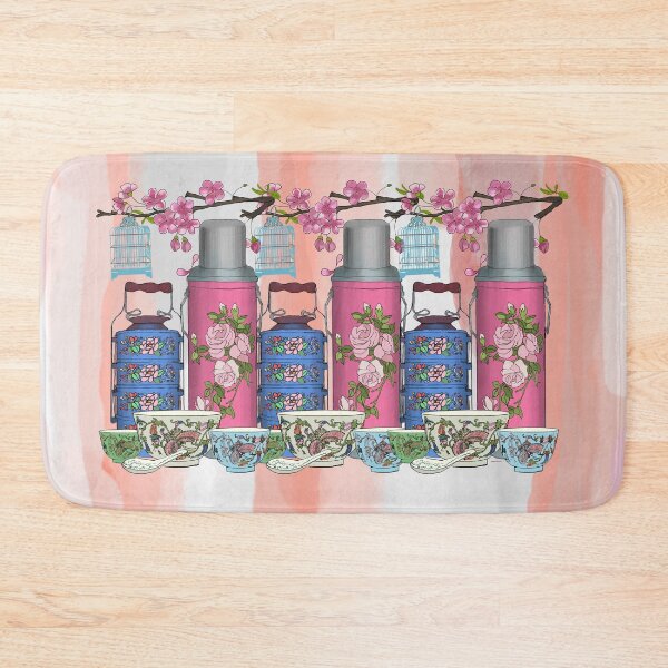 Item preview, PERANAKAN NYONYA TIFFIN blue designed and sold by designsMM.