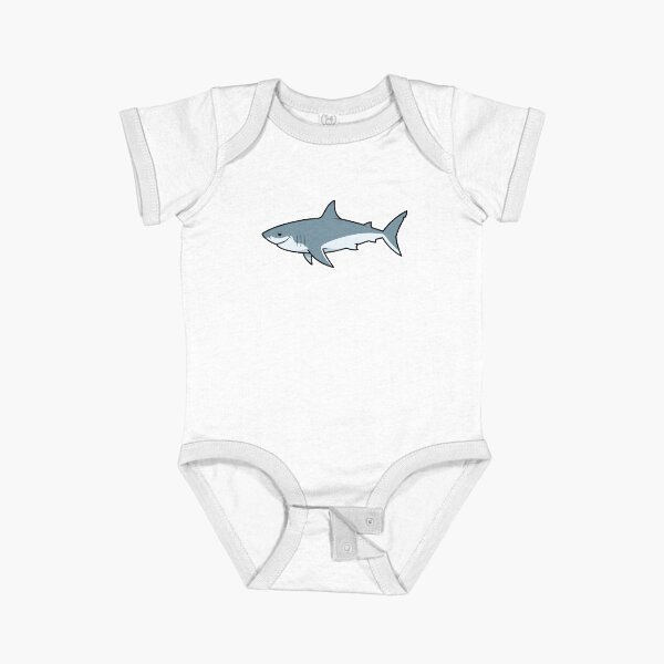 SharkKids - Great White Shark Short Sleeve Baby One-Piece