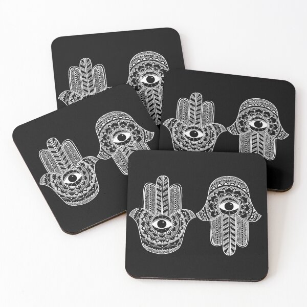Item preview, Double Hamsa - White Print designed and sold by georgiamason.