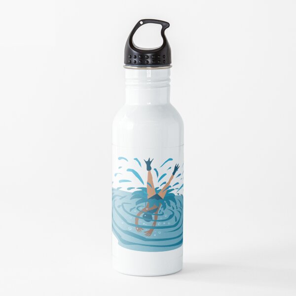 Sprung ins kalte Wasser Trinkflasche