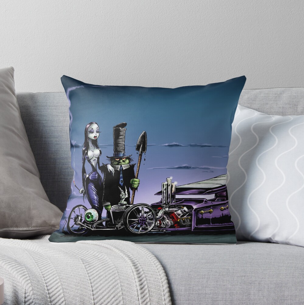 Coffin Nail Throw Pillow