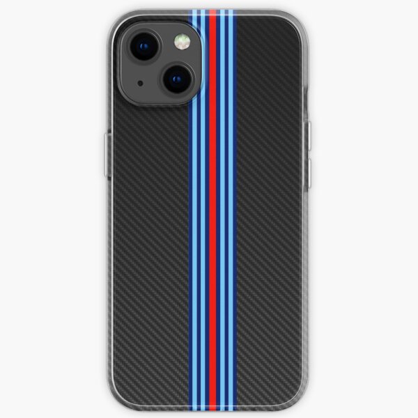 Carbon Fiber Racing Stripes 3 iPhone Soft Case