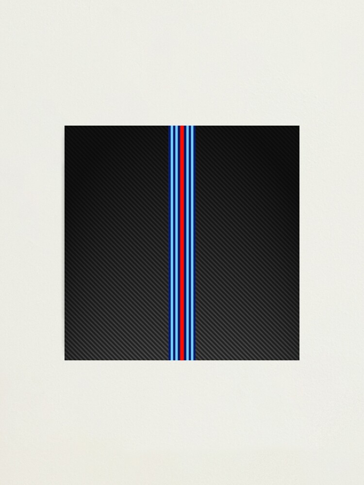 "Carbon Fiber Racing Stripes 3" Photographic Print by JeffReding