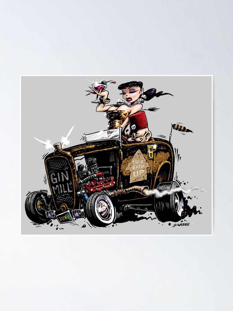 Alternate view of GIN MILL - Hot Rod Poster