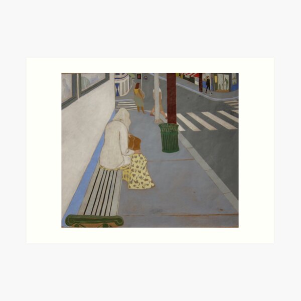 Waiting for the Bus Art Print