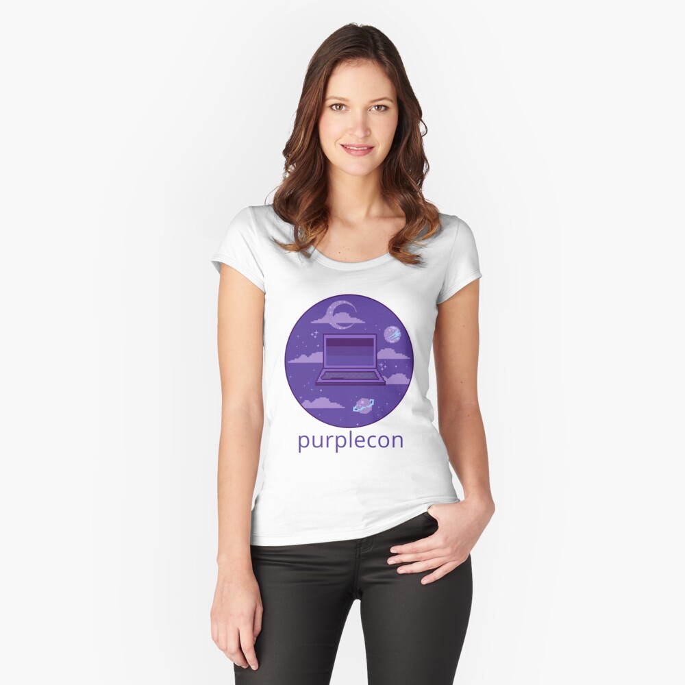 Item preview, Fitted Scoop T-Shirt designed and sold by purplecon.