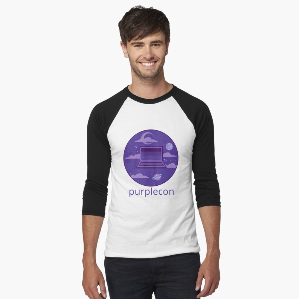 Item preview, Baseball ¾ Sleeve T-Shirt designed and sold by purplecon.