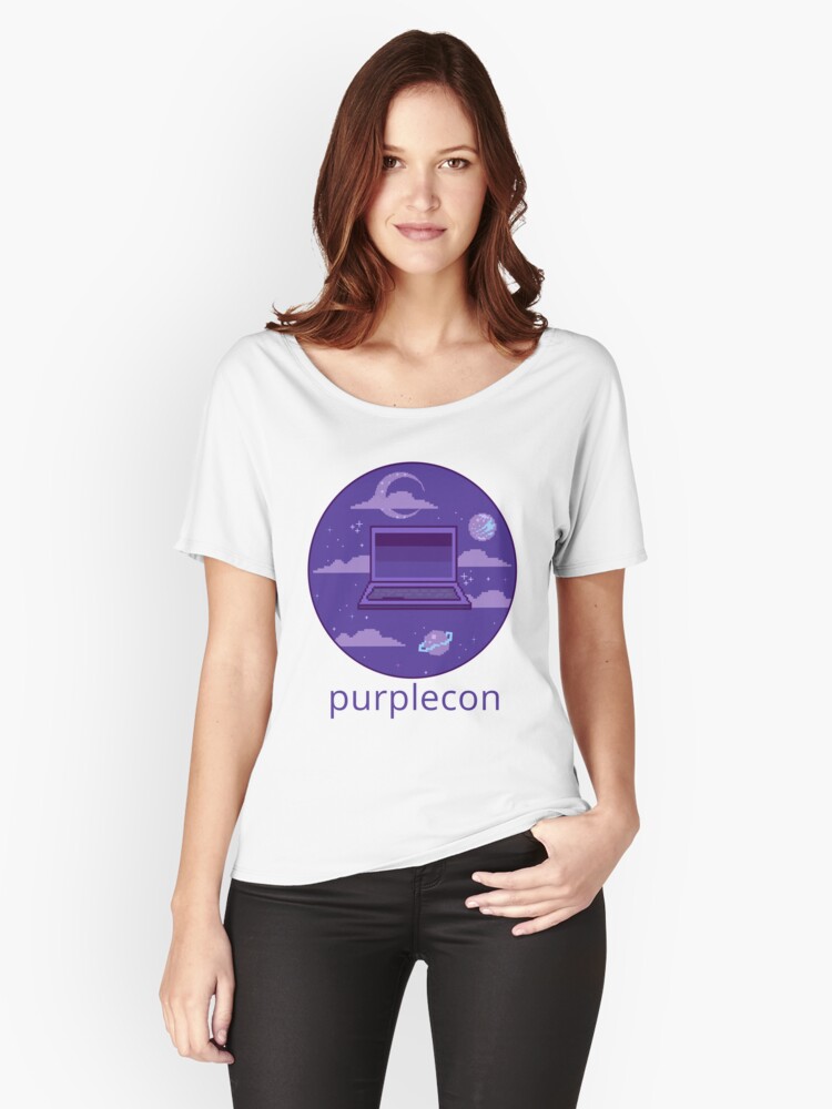 Thumbnail 1 of 3, Relaxed Fit T-Shirt, purplecon 2019 shirt b designed and sold by purplecon.