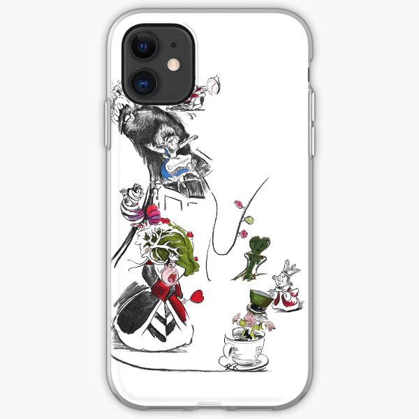 Story Lines - Alice in Wonderland Characters iPhone Soft Case