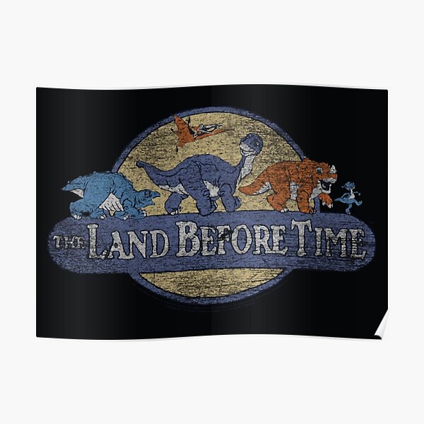 The Land Before Time Retro Poster