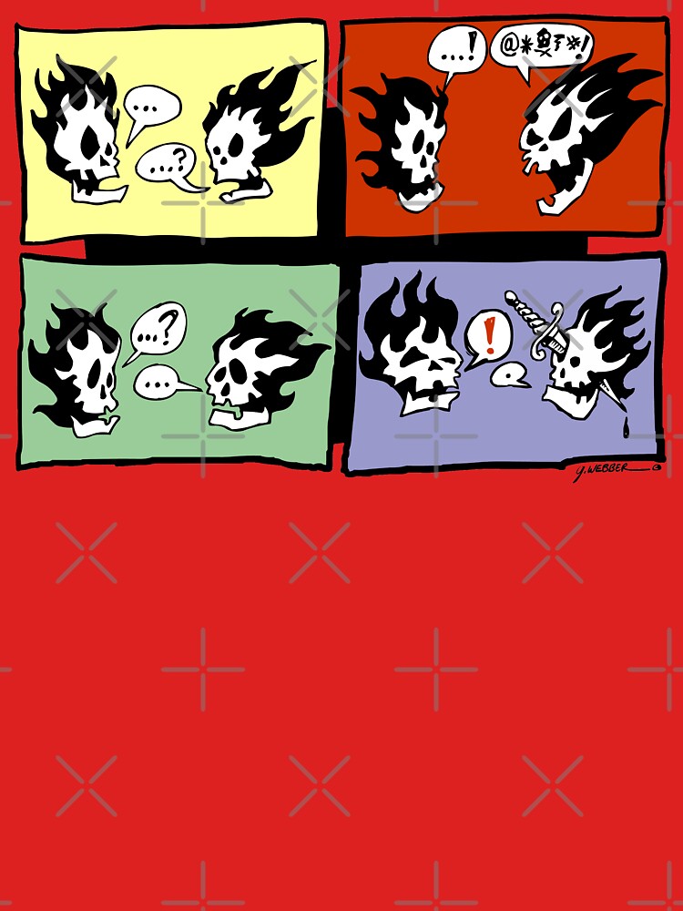 FLAMING SKULLS by gWebberArts