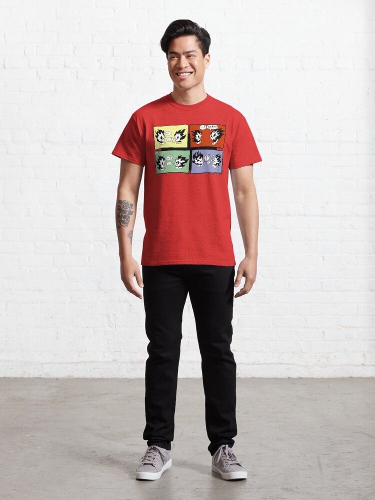 Alternate view of FLAMING SKULLS Classic T-Shirt