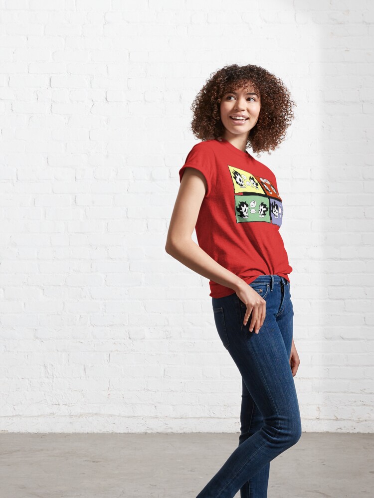 Alternate view of FLAMING SKULLS Classic T-Shirt