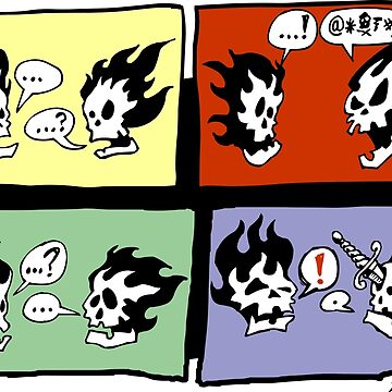 Artwork thumbnail, FLAMING SKULLS by gWebberArts