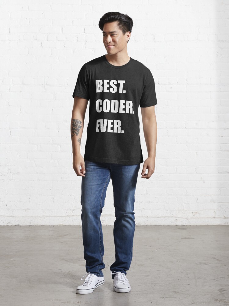 Alternate view of BEST. CODER. EVER. Programmer Humor Essential T-Shirt