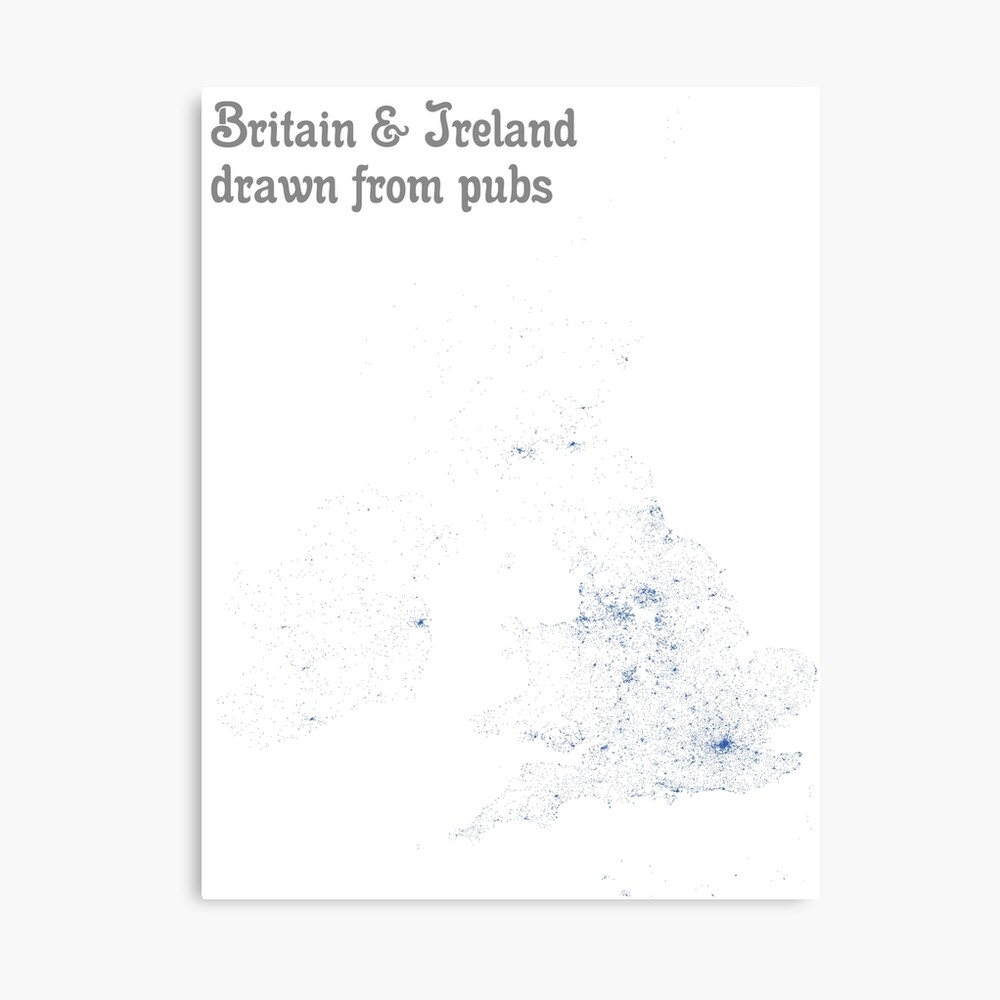 Impression Photo Grande Bretagne Et Irlande Tirees De Pubs Carte Imprimer Par Ramiro Redbubble