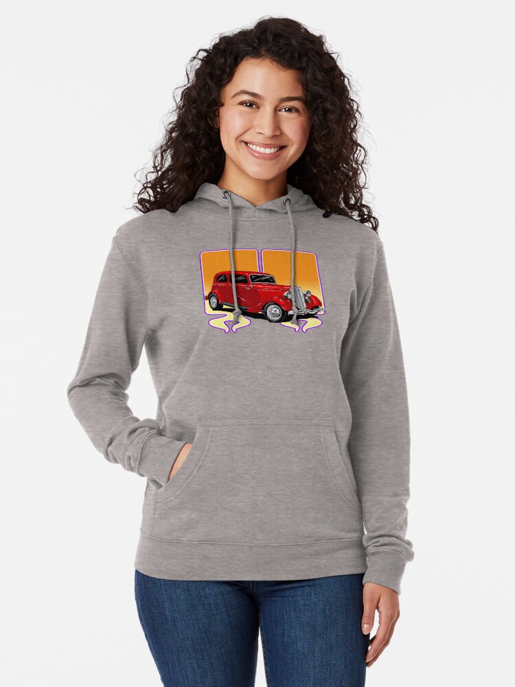 Alternate view of RED HOT ROD Lightweight Hoodie