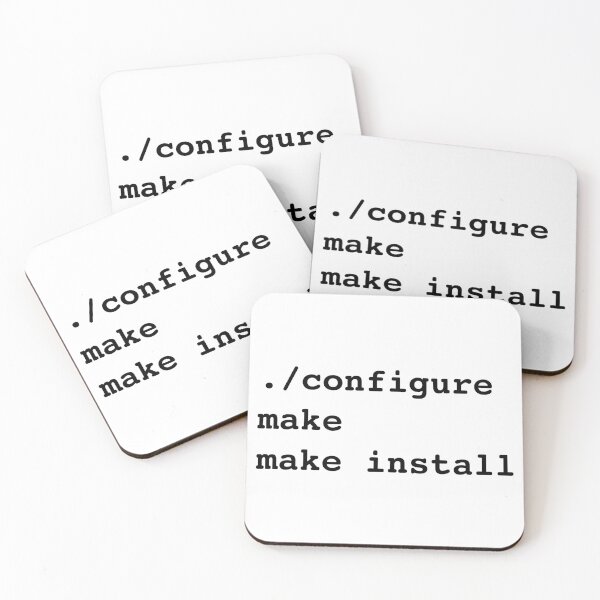 Item preview, configure make install - Veteran Sysadmin Black Text Design designed and sold by ramiro.