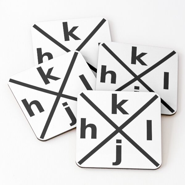 Item preview, hjkl Design for Programmers Using vi/Vim - Black Graphic designed and sold by ramiro.