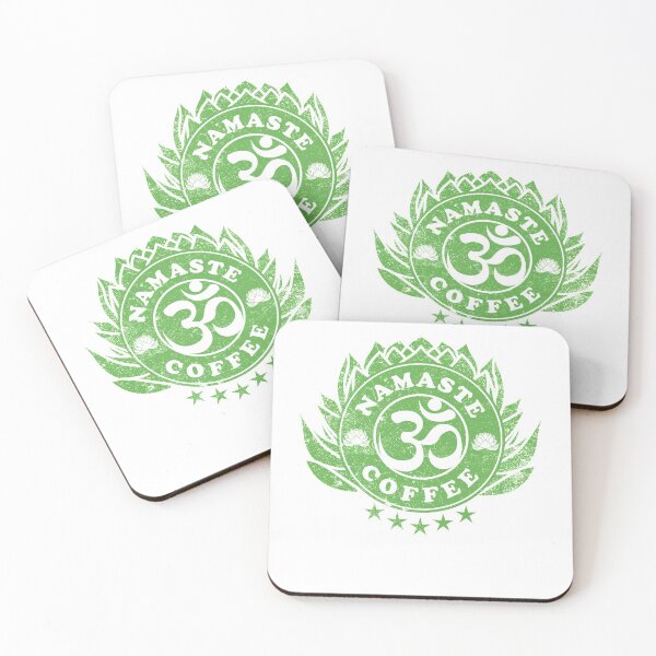 Item preview, Namaste Om and Coffee Logo Design designed and sold by LuminOrb.