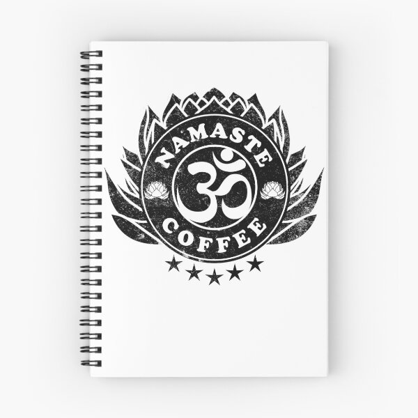 Item preview, Coffee Yoga and Namaste Buddhism Goa Om Symbol designed and sold by LuminOrb.