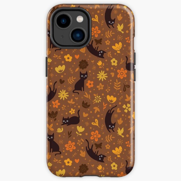 Cats frolicking in the garden (autumn) iPhone Tough Case