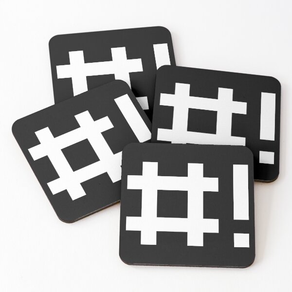 Item preview, #! Hashbang - Design for Command Line Hackers White Font designed and sold by ramiro.