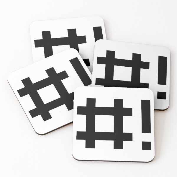 Item preview, #! Hashbang - Design for Command Line Hackers Black Font designed and sold by ramiro.