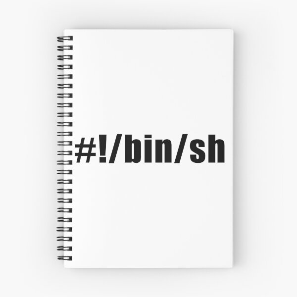 Item preview, Hashbang /bin/sh - Design for Command Line Hackers Black Font designed and sold by ramiro.