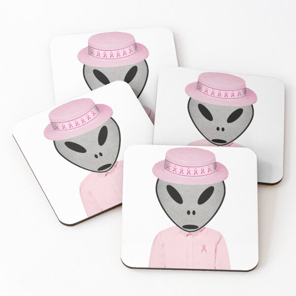 Item preview, An Alien Supporting Breast Cancer Awareness designed and sold by Intriguing Eclectives by Janelle  K.