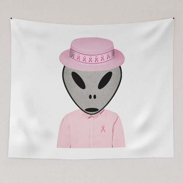 Item preview, An Alien Supporting Breast Cancer Awareness designed and sold by Intriguing Eclectives by Janelle  K.