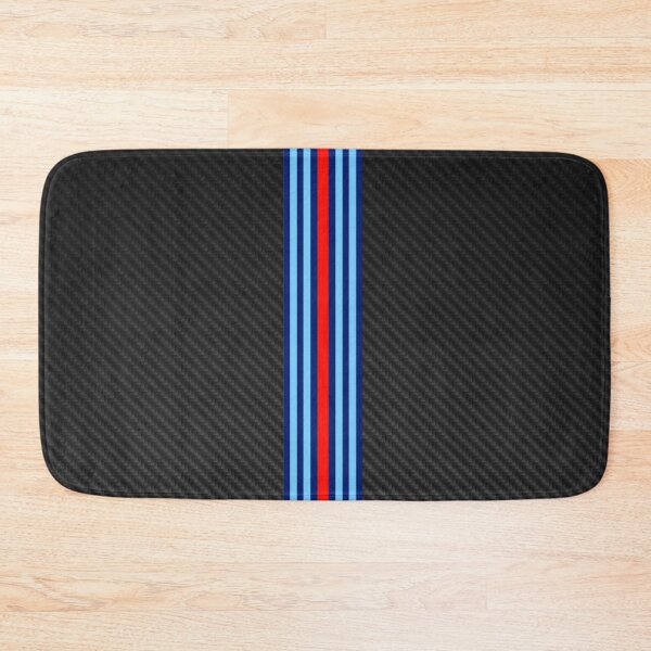 Item preview, Martini Racing Stripes on Carbon Fiber Poster – Iconic Livery Art designed and sold by Road To Track.