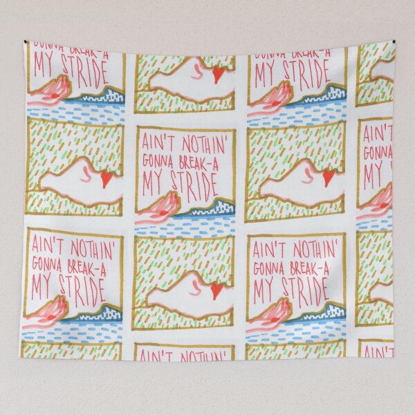 Item preview, Ain't Nothing Gonna Break My Stride 80s album cover naif design designed and sold by junepillows.