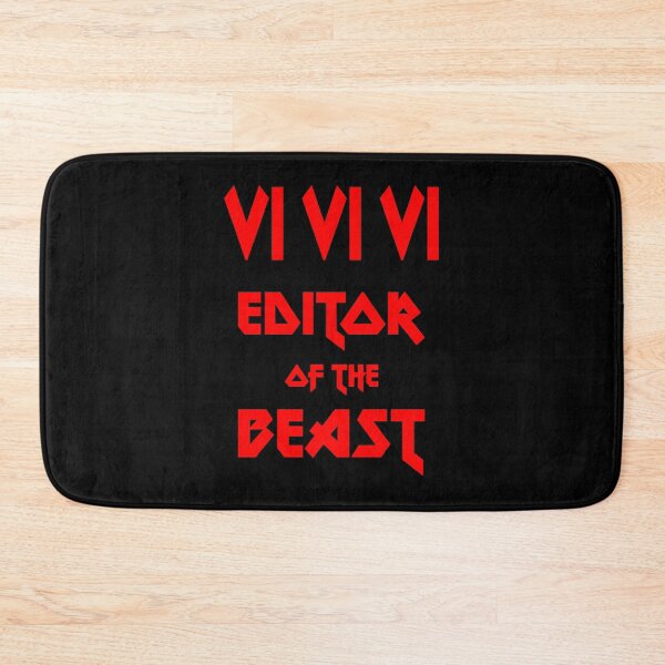 Item preview, VI VI VI Editor of the Beast - Funny Red Text Geek Design designed and sold by ramiro.
