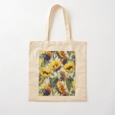 Sonnenblumen für immer Baumwolltasche
