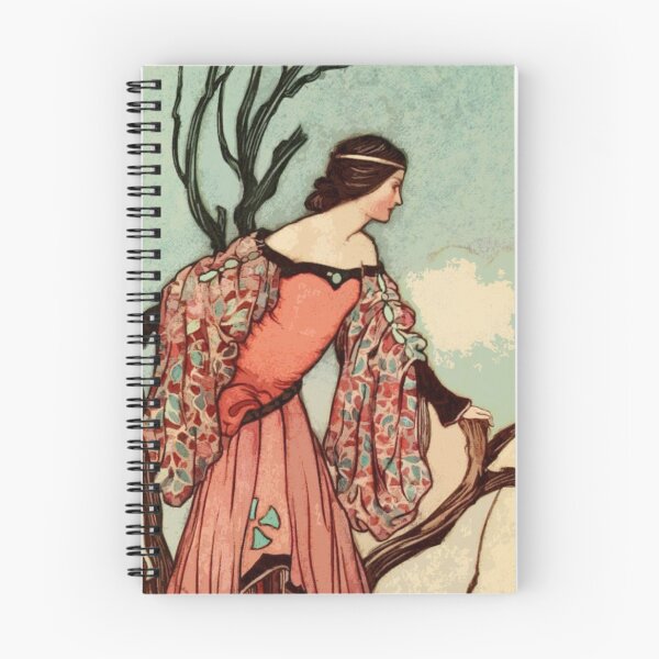 Item preview, Princess looking out in a tree designed and sold by Vintage Designs +.