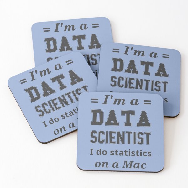 Item preview, I'm a DATA SCIENTIST I do statistics on a Mac - Dark Gray Design designed and sold by ramiro.