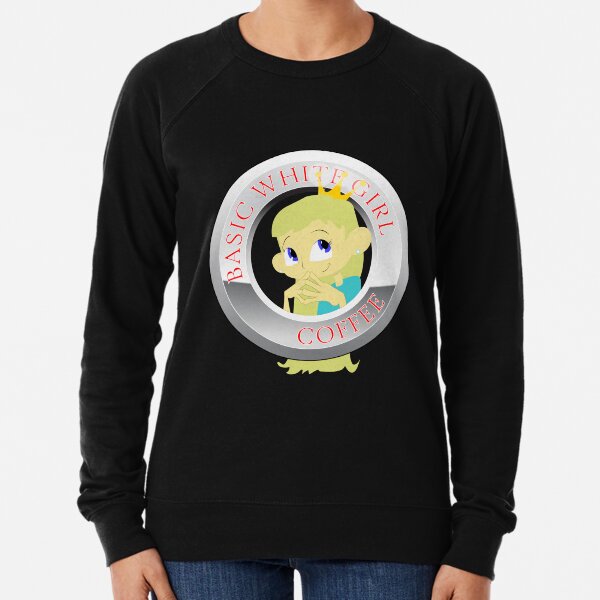basic white girl sweatshirt