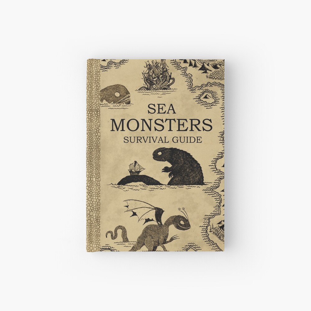 Sea Monsters Survival Guide Hardcover Journal